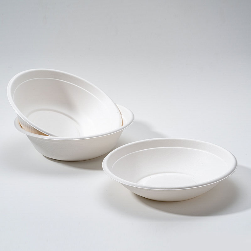 ডেলি সালাদ জন্য Bagasse সোজা পার্শ্বযুক্ত বাটি